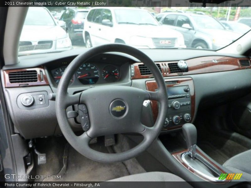 Cyber Gray Metallic / Ebony 2011 Chevrolet Impala LS