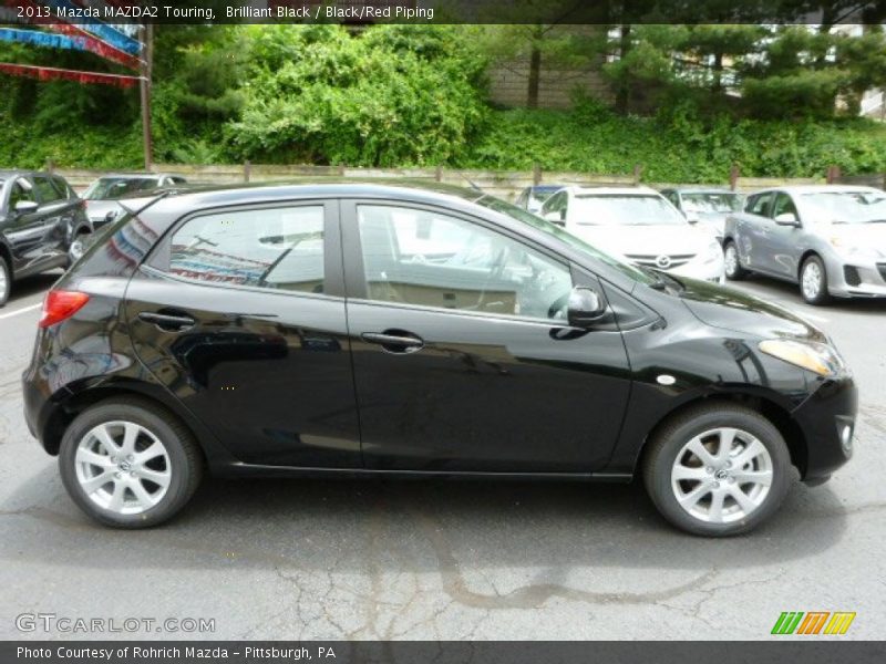 Brilliant Black / Black/Red Piping 2013 Mazda MAZDA2 Touring