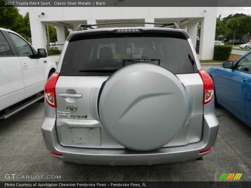 Classic Silver Metallic / Black 2007 Toyota RAV4 Sport