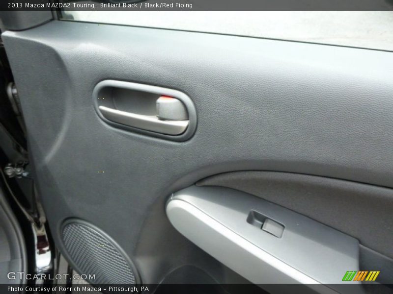 Brilliant Black / Black/Red Piping 2013 Mazda MAZDA2 Touring