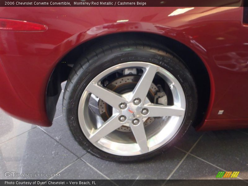 Monterey Red Metallic / Cashmere Beige 2006 Chevrolet Corvette Convertible