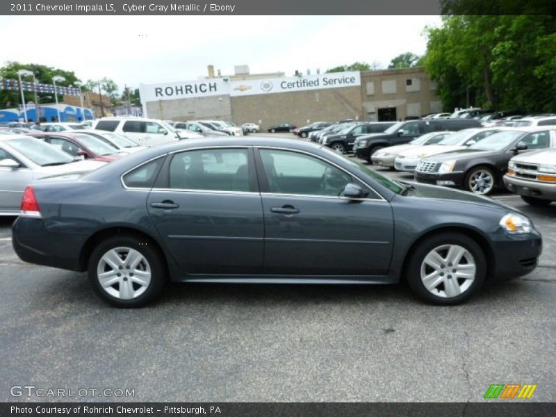 Cyber Gray Metallic / Ebony 2011 Chevrolet Impala LS