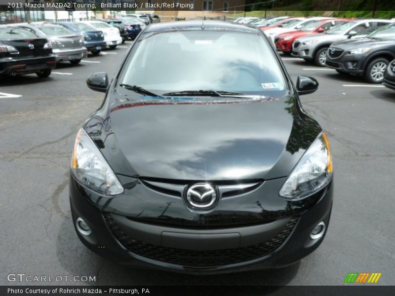 Brilliant Black / Black/Red Piping 2013 Mazda MAZDA2 Touring