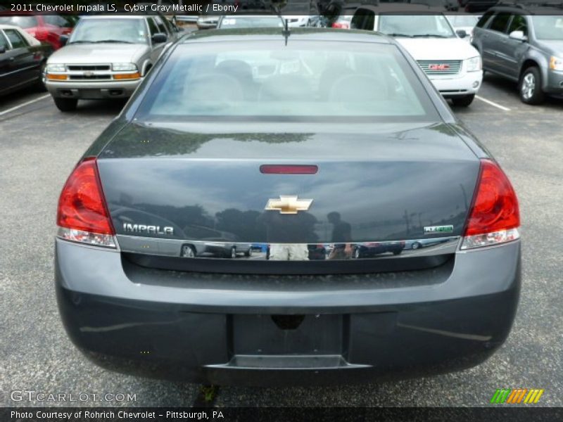Cyber Gray Metallic / Ebony 2011 Chevrolet Impala LS