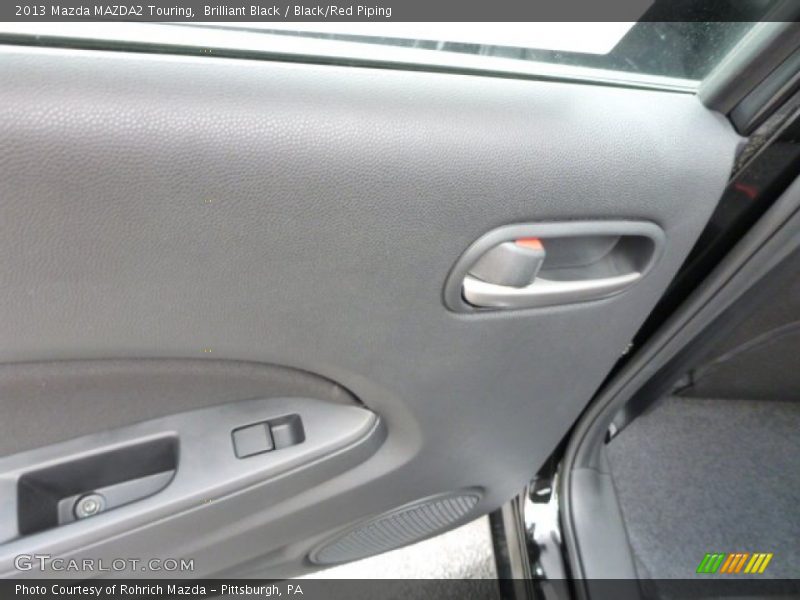 Brilliant Black / Black/Red Piping 2013 Mazda MAZDA2 Touring