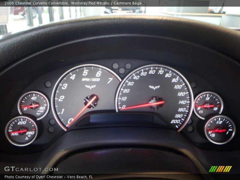 Monterey Red Metallic / Cashmere Beige 2006 Chevrolet Corvette Convertible