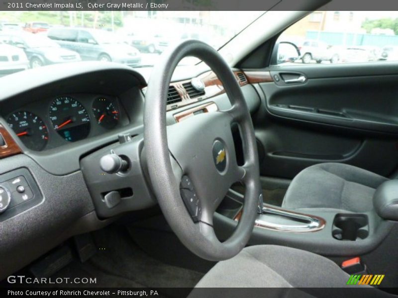 Cyber Gray Metallic / Ebony 2011 Chevrolet Impala LS