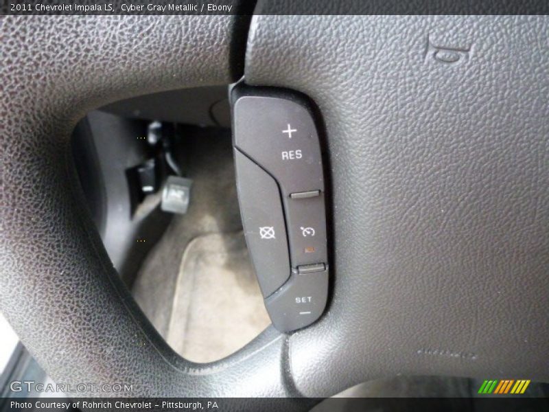 Cyber Gray Metallic / Ebony 2011 Chevrolet Impala LS