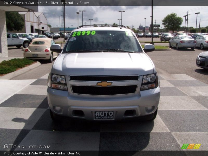 Silver Ice Metallic / Ebony 2012 Chevrolet Avalanche LS