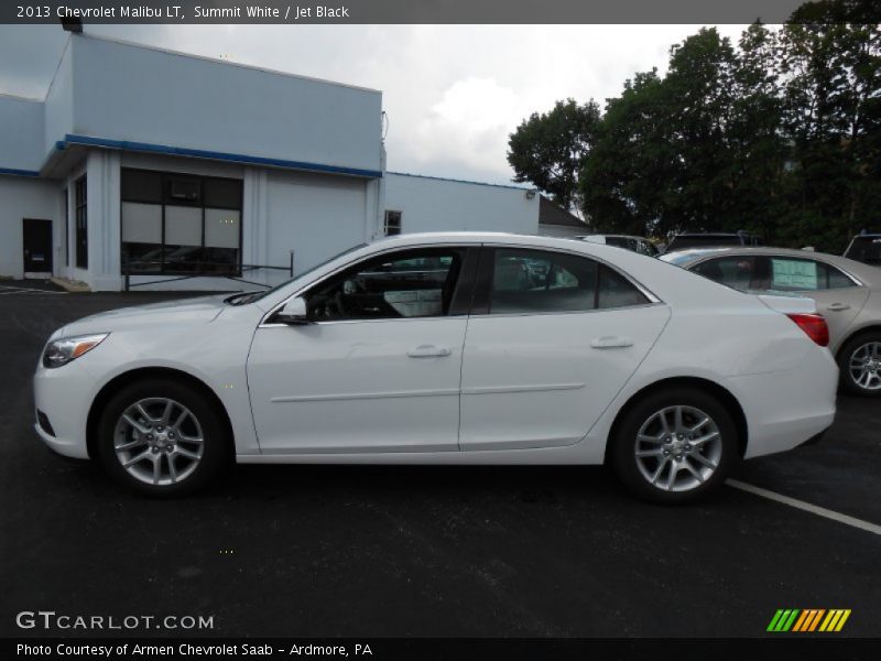 Summit White / Jet Black 2013 Chevrolet Malibu LT