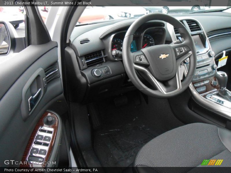 Summit White / Jet Black 2013 Chevrolet Malibu LT