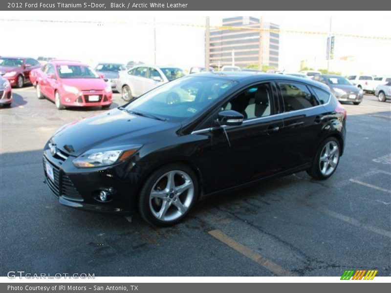 Black / Arctic White Leather 2012 Ford Focus Titanium 5-Door