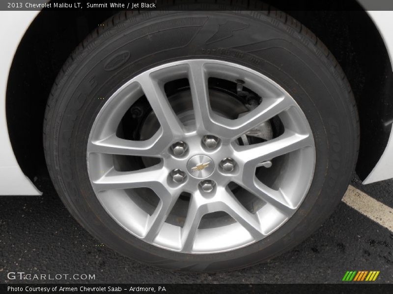 Summit White / Jet Black 2013 Chevrolet Malibu LT