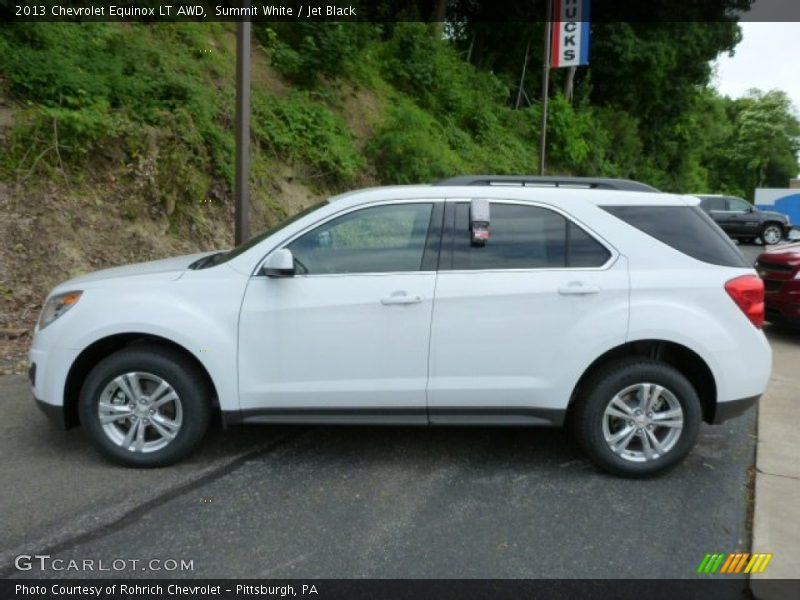 Summit White / Jet Black 2013 Chevrolet Equinox LT AWD
