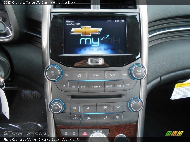 Summit White / Jet Black 2013 Chevrolet Malibu LT
