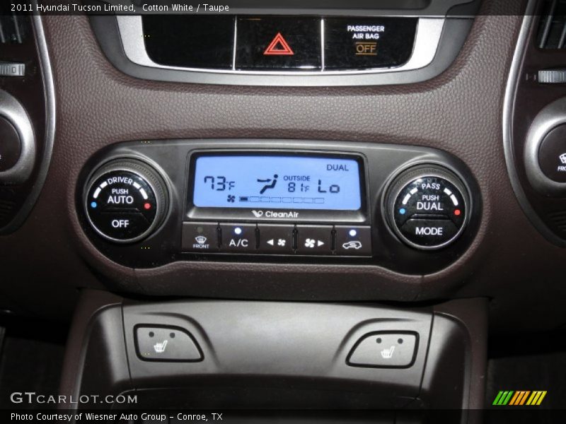 Cotton White / Taupe 2011 Hyundai Tucson Limited