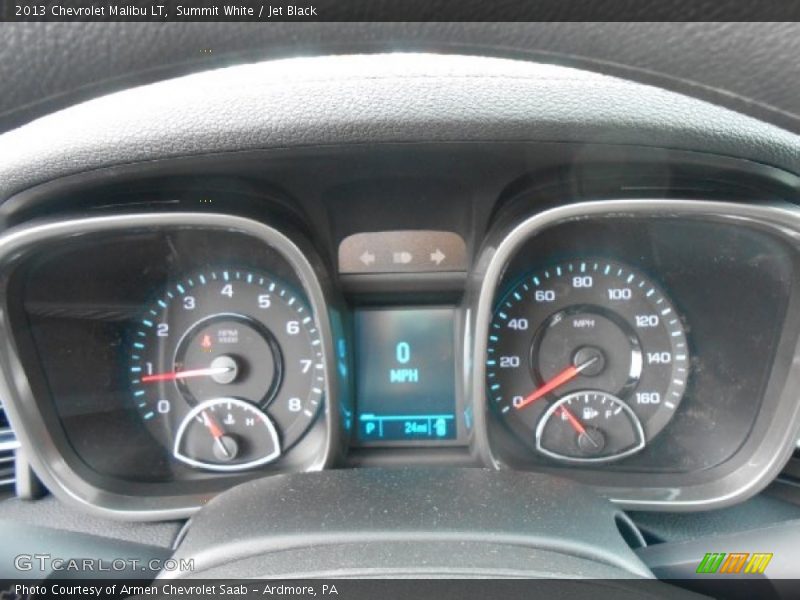Summit White / Jet Black 2013 Chevrolet Malibu LT