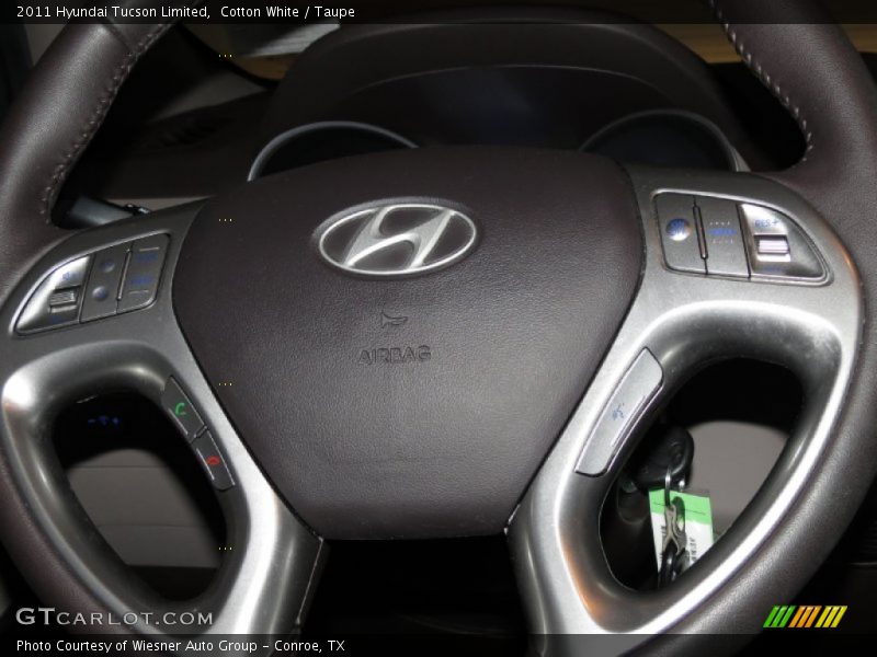 Cotton White / Taupe 2011 Hyundai Tucson Limited