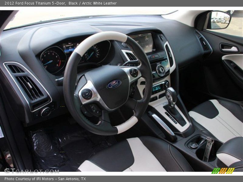 Arctic White Leather Interior - 2012 Focus Titanium 5-Door 