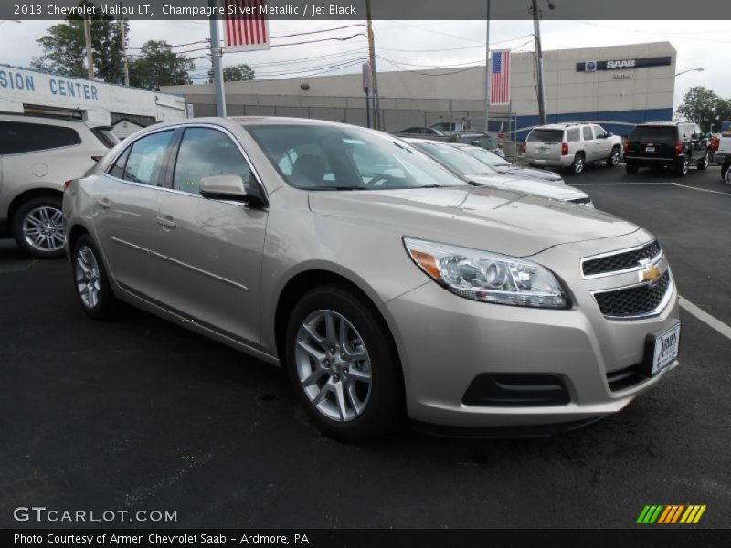 Champagne Silver Metallic / Jet Black 2013 Chevrolet Malibu LT