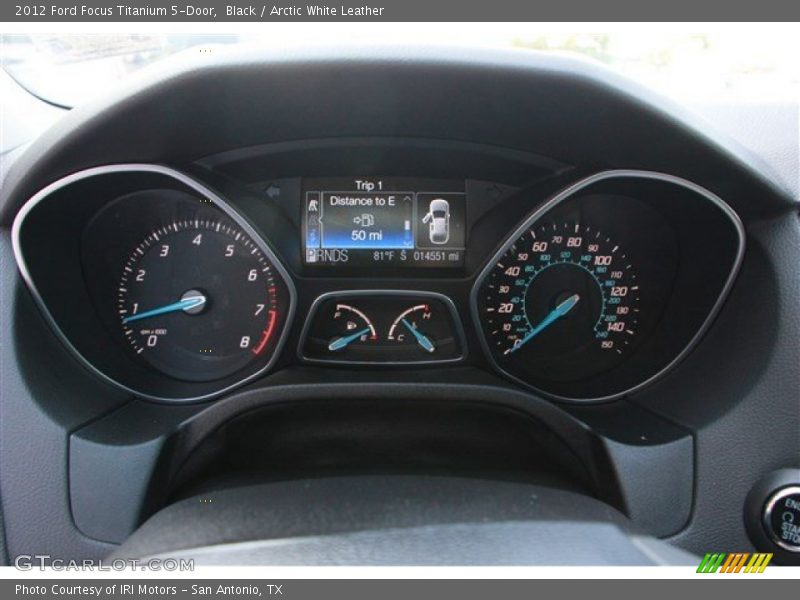 Black / Arctic White Leather 2012 Ford Focus Titanium 5-Door