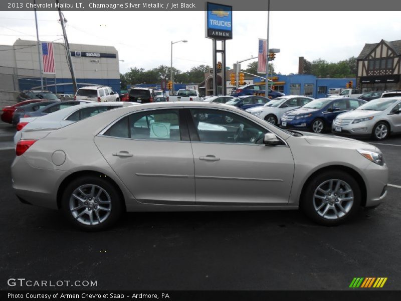 Champagne Silver Metallic / Jet Black 2013 Chevrolet Malibu LT