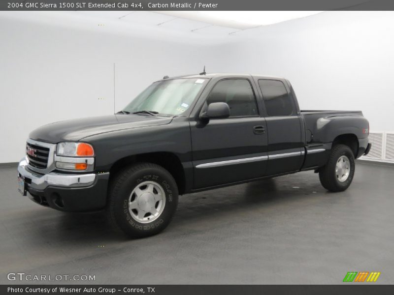 Carbon Metallic / Pewter 2004 GMC Sierra 1500 SLT Extended Cab 4x4
