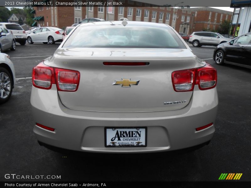 Champagne Silver Metallic / Jet Black 2013 Chevrolet Malibu LT