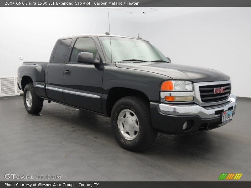 Carbon Metallic / Pewter 2004 GMC Sierra 1500 SLT Extended Cab 4x4