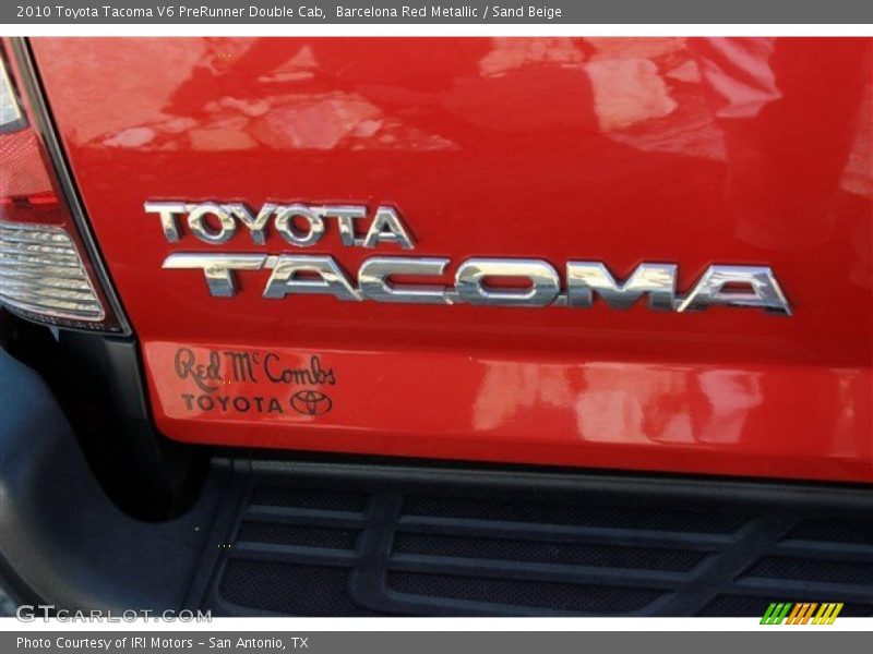 Barcelona Red Metallic / Sand Beige 2010 Toyota Tacoma V6 PreRunner Double Cab