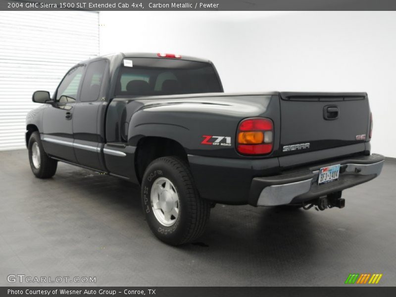 Carbon Metallic / Pewter 2004 GMC Sierra 1500 SLT Extended Cab 4x4