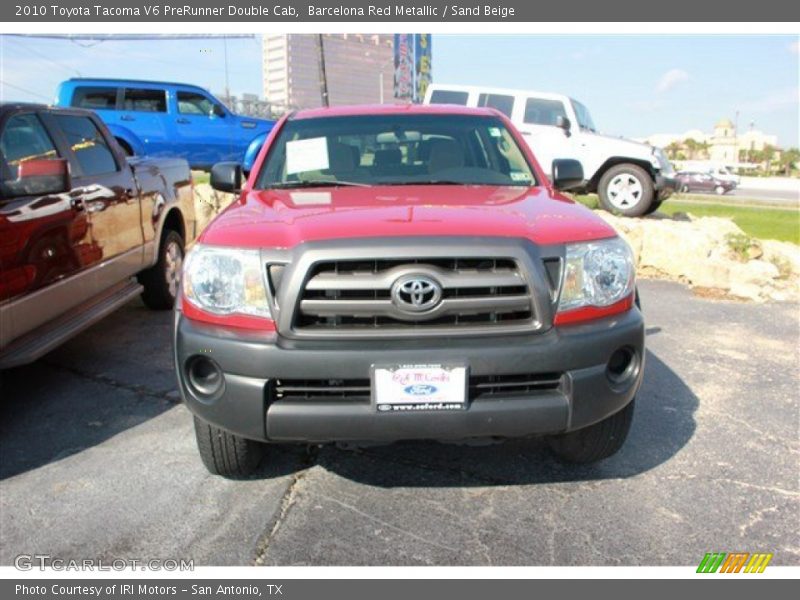 Barcelona Red Metallic / Sand Beige 2010 Toyota Tacoma V6 PreRunner Double Cab