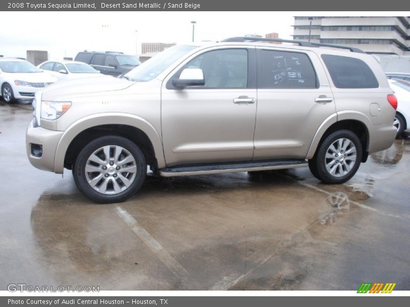Desert Sand Metallic / Sand Beige 2008 Toyota Sequoia Limited