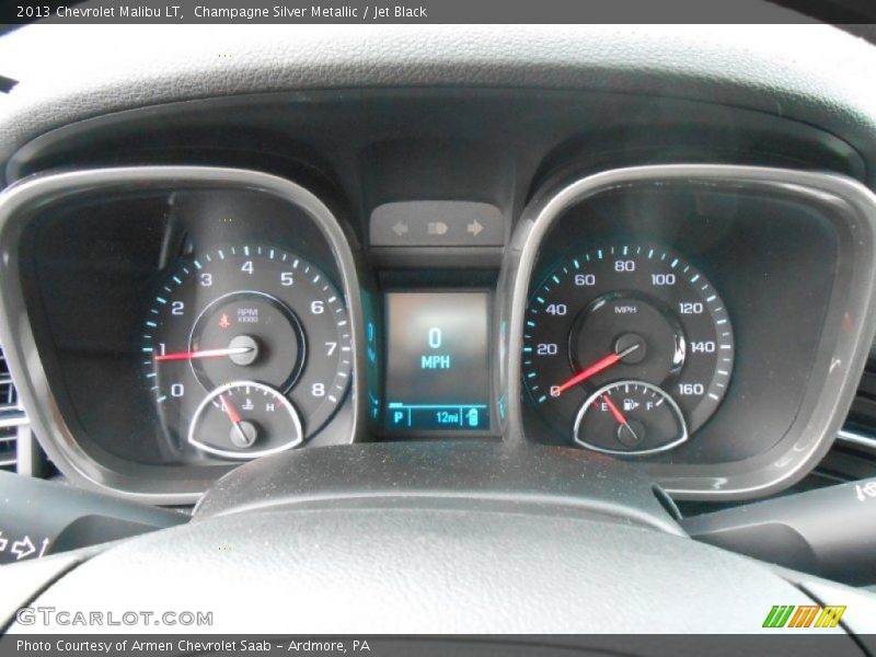 Champagne Silver Metallic / Jet Black 2013 Chevrolet Malibu LT