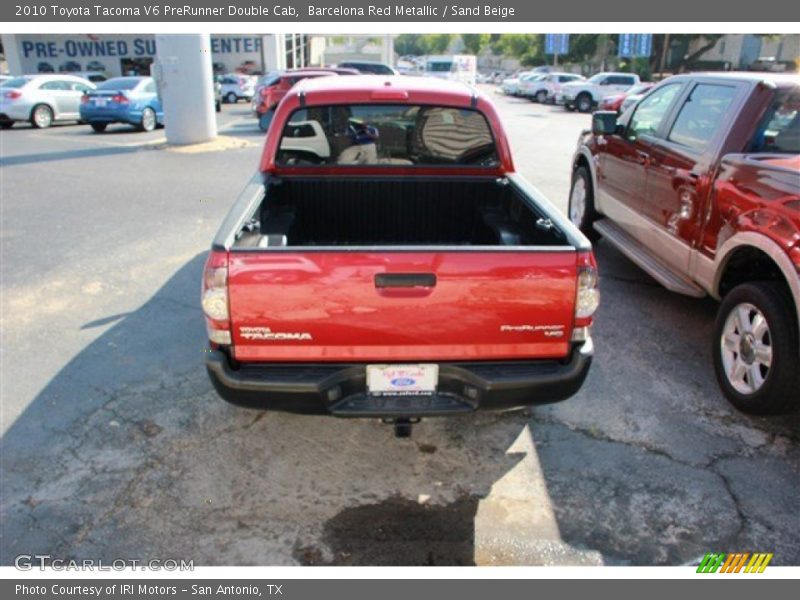 Barcelona Red Metallic / Sand Beige 2010 Toyota Tacoma V6 PreRunner Double Cab