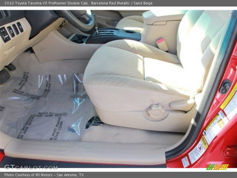 Barcelona Red Metallic / Sand Beige 2010 Toyota Tacoma V6 PreRunner Double Cab