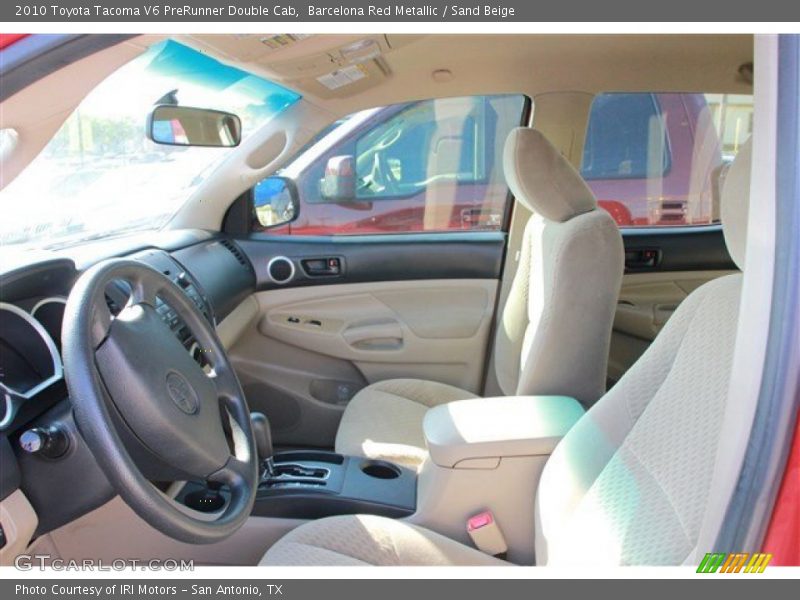 Barcelona Red Metallic / Sand Beige 2010 Toyota Tacoma V6 PreRunner Double Cab