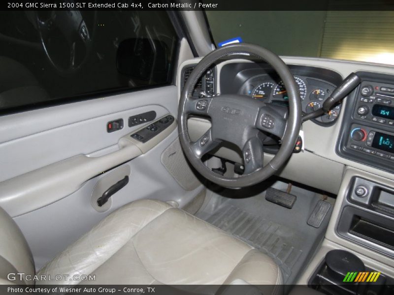 Carbon Metallic / Pewter 2004 GMC Sierra 1500 SLT Extended Cab 4x4