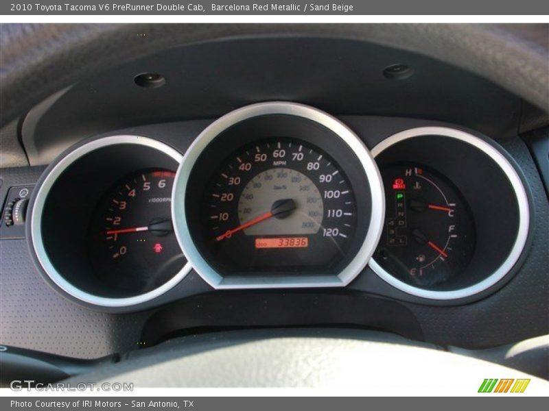 Barcelona Red Metallic / Sand Beige 2010 Toyota Tacoma V6 PreRunner Double Cab