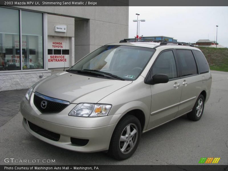 Shimmering Sand Metallic / Beige 2003 Mazda MPV LX