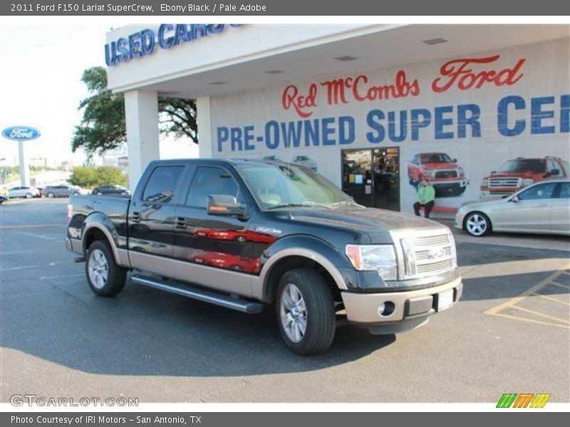 Ebony Black / Pale Adobe 2011 Ford F150 Lariat SuperCrew
