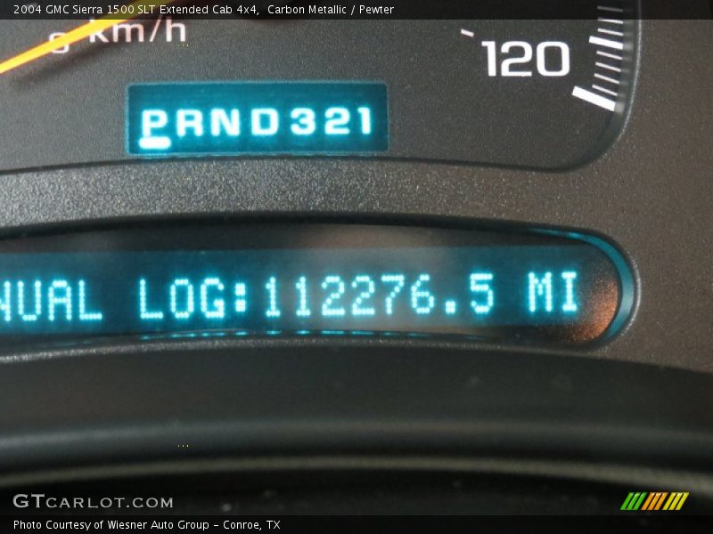 Carbon Metallic / Pewter 2004 GMC Sierra 1500 SLT Extended Cab 4x4