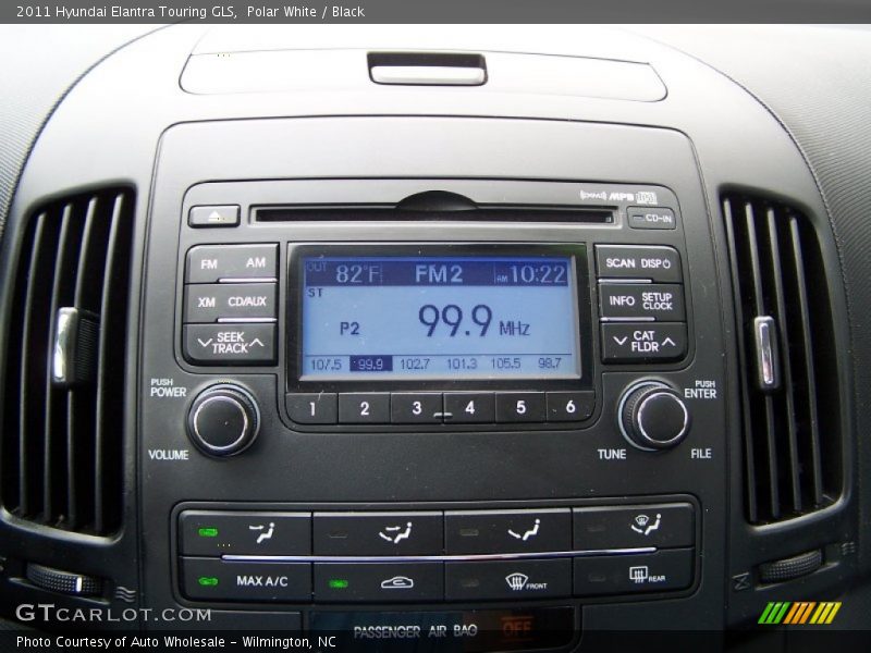 Polar White / Black 2011 Hyundai Elantra Touring GLS