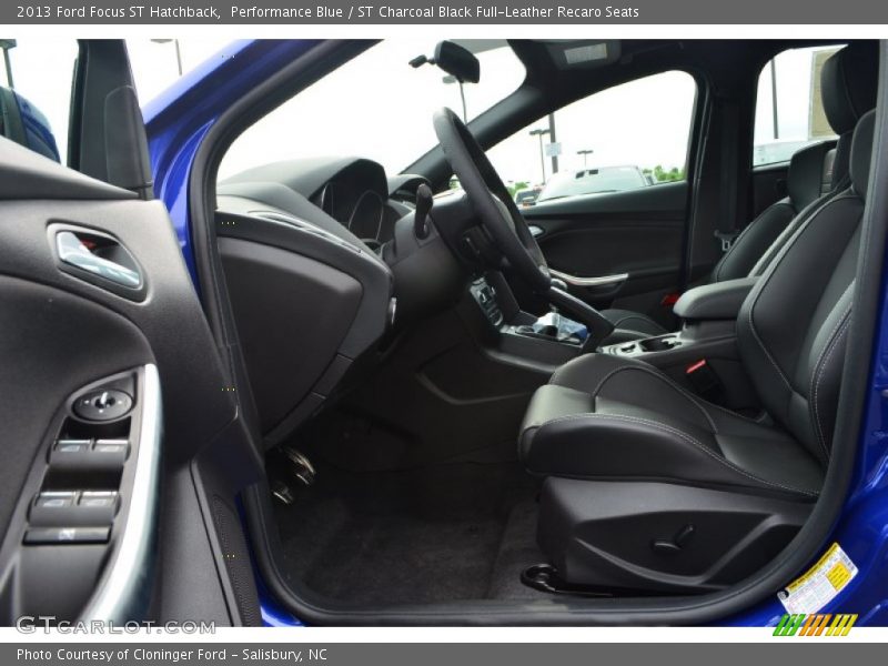 Performance Blue / ST Charcoal Black Full-Leather Recaro Seats 2013 Ford Focus ST Hatchback