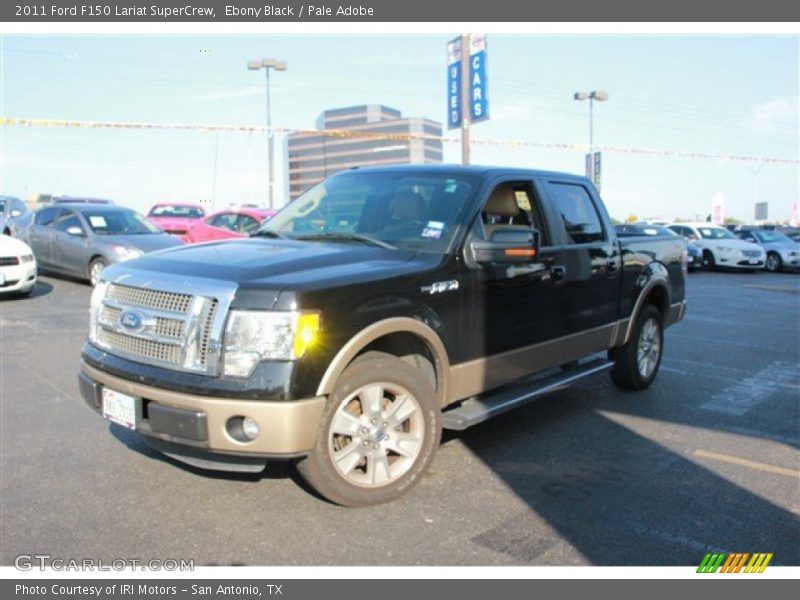 Ebony Black / Pale Adobe 2011 Ford F150 Lariat SuperCrew