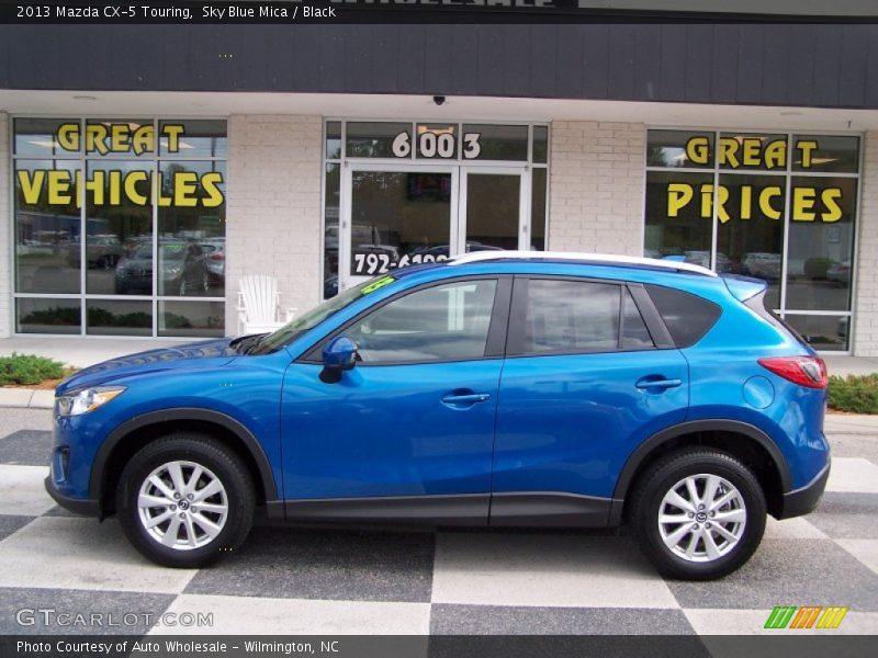 Sky Blue Mica / Black 2013 Mazda CX-5 Touring