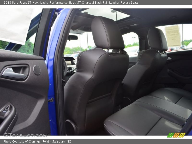 Performance Blue / ST Charcoal Black Full-Leather Recaro Seats 2013 Ford Focus ST Hatchback
