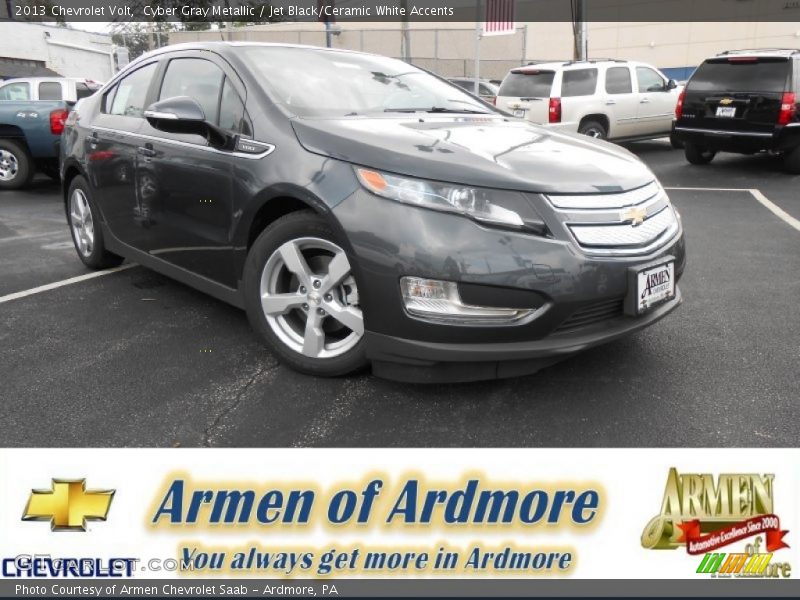 Cyber Gray Metallic / Jet Black/Ceramic White Accents 2013 Chevrolet Volt