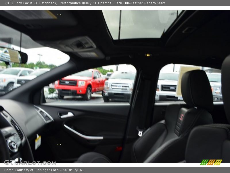 Performance Blue / ST Charcoal Black Full-Leather Recaro Seats 2013 Ford Focus ST Hatchback