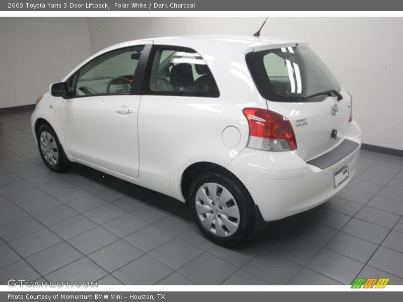 Polar White / Dark Charcoal 2009 Toyota Yaris 3 Door Liftback